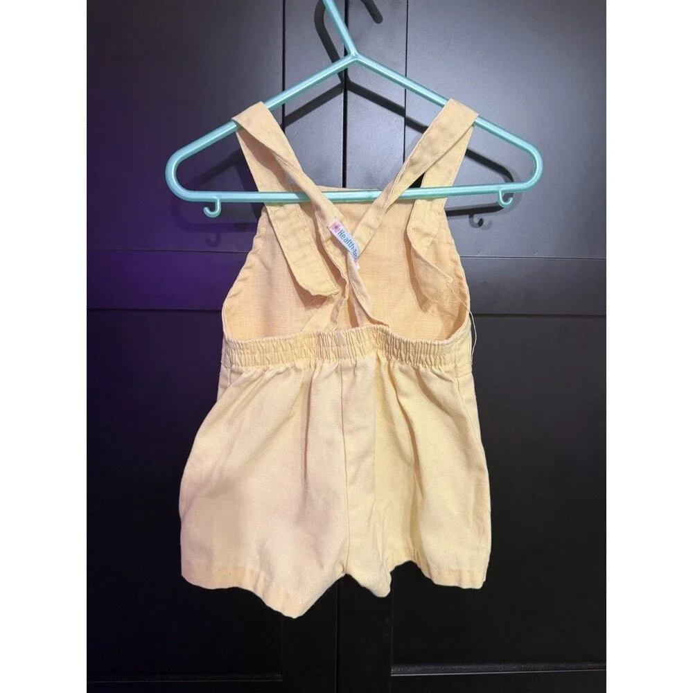 Vintage Health-Tex Baby Outfit Yellow Easter Bunny